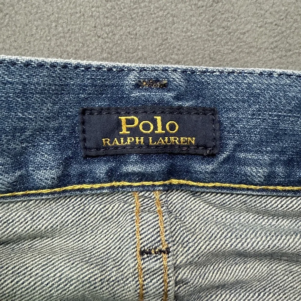 Polo Ralph Lauren Jeans Mens 33x32 Blue Hampton Relaxed Straight‎ Mid Rise Denim